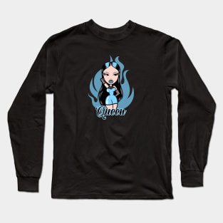 Queen Girl Doll Light Blue v10 Long Sleeve T-Shirt